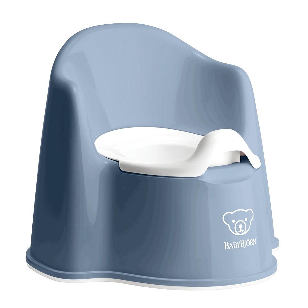 Baby Bjorn Potty Chair (Deep Blue/White) babyandme.ca babyandme.ca