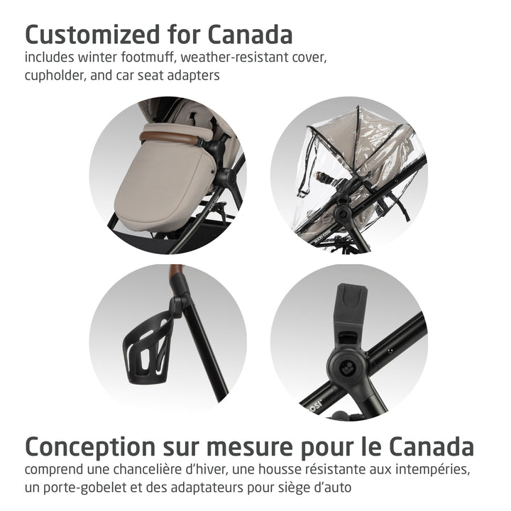 Maxi Cosi Zelia Luxe 5-in-1 Travel System (New Hope Tan)