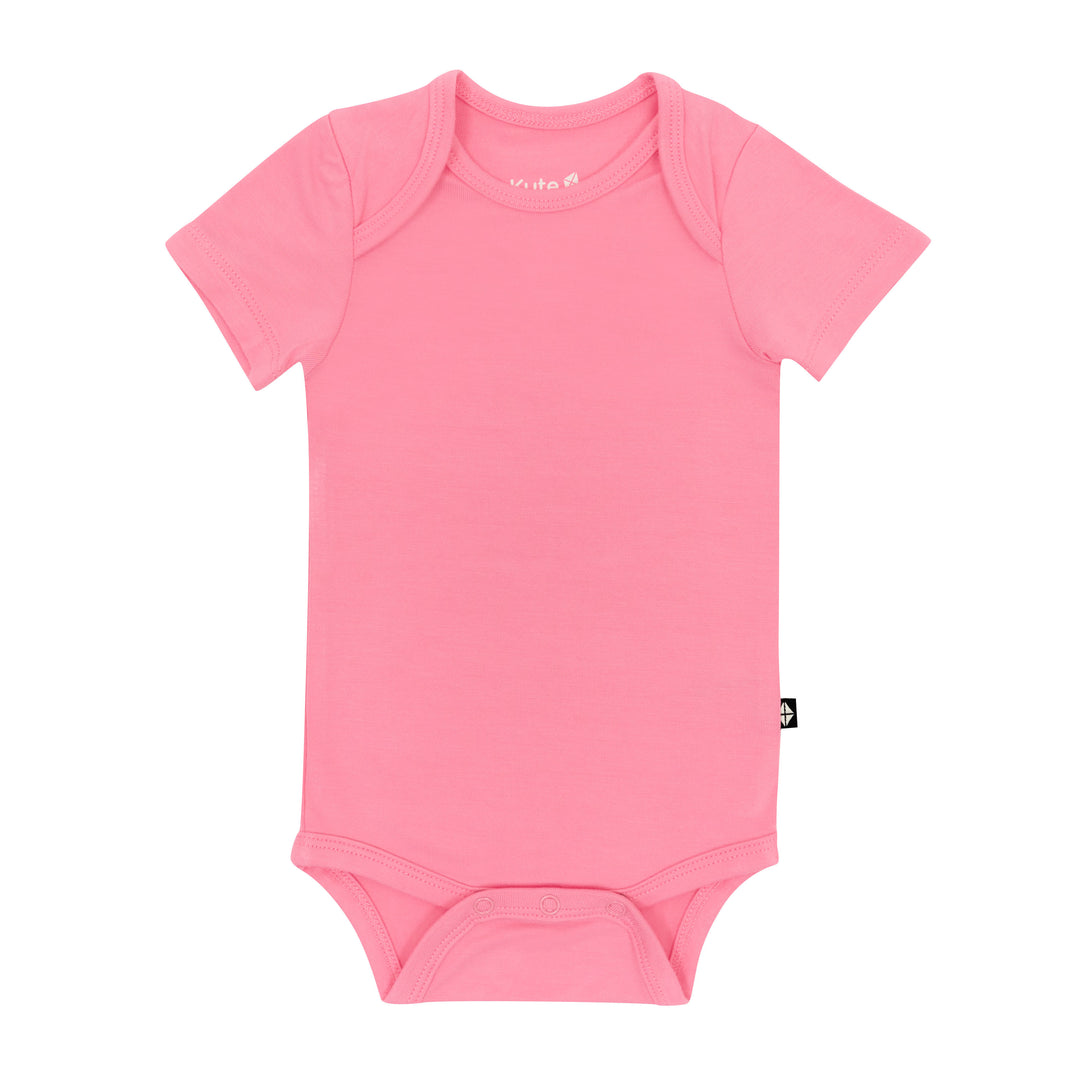 Kyte Baby Short Sleeve Bodysuit (Guava)