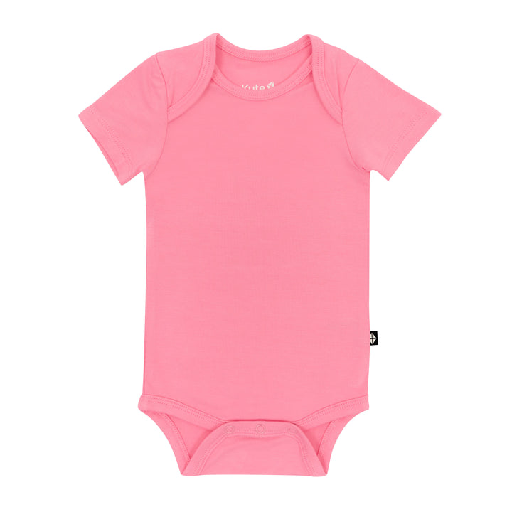 Kyte Baby Short Sleeve Bodysuit (Guava)