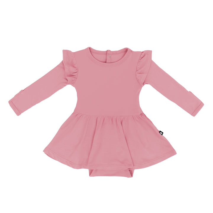 Kyte Baby Long Sleeve Twirl Bodysuit Dress (Apple Blossom)