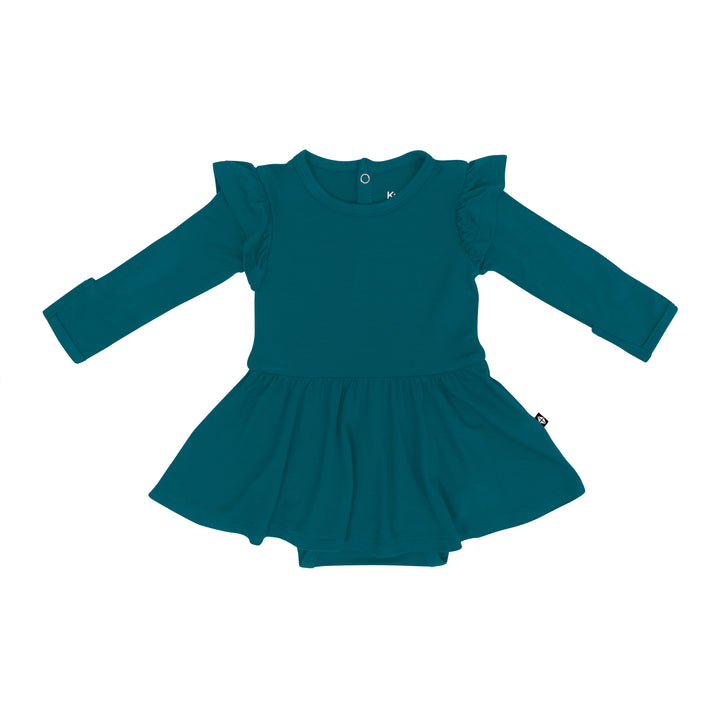 Kyte Baby Long Sleeve Twirl Bodysuit Dress (Loch)