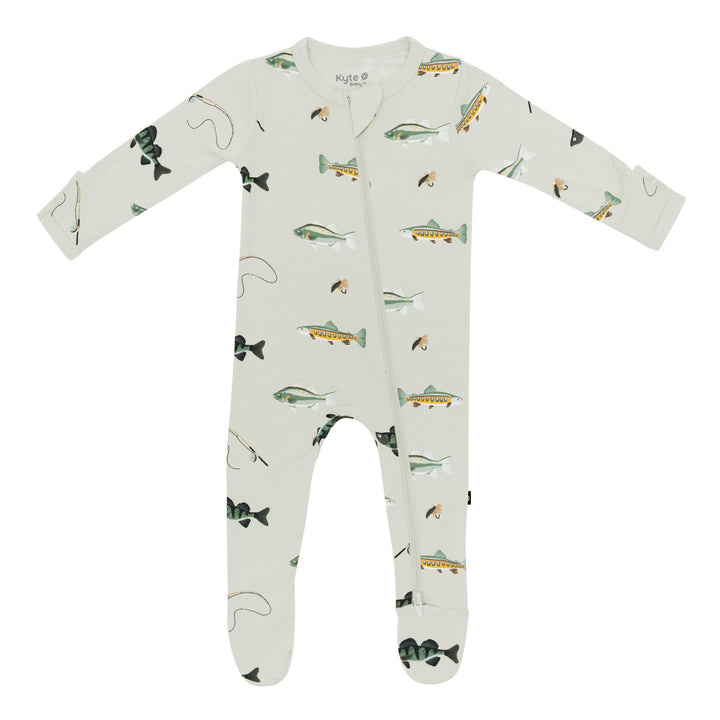 Kyte Baby Zippered Footie (Fishing)