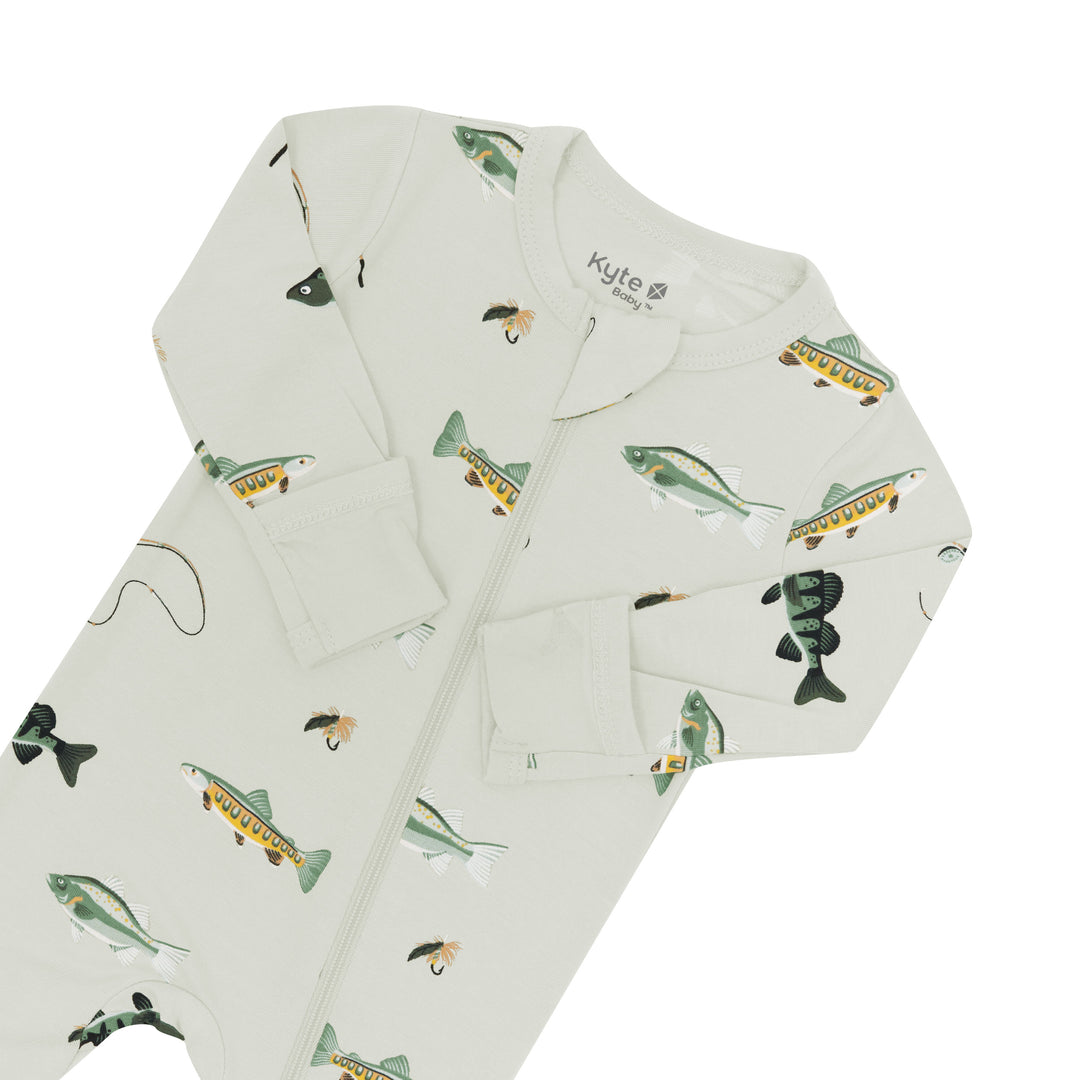 Kyte Baby Zippered Footie (Fishing)