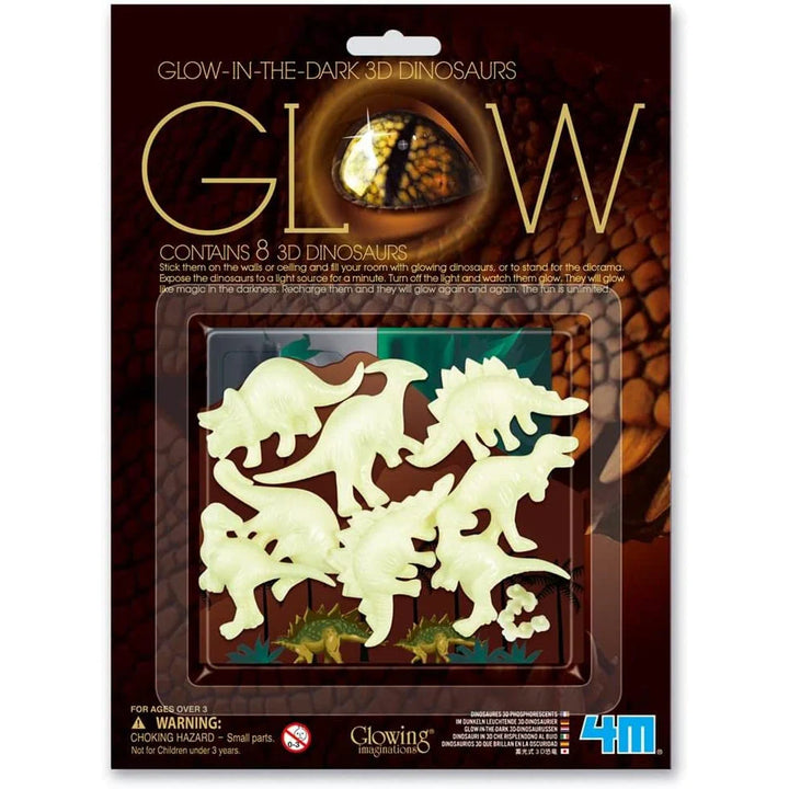 4M Glow-In-The-Dark 3D Dinosaurs