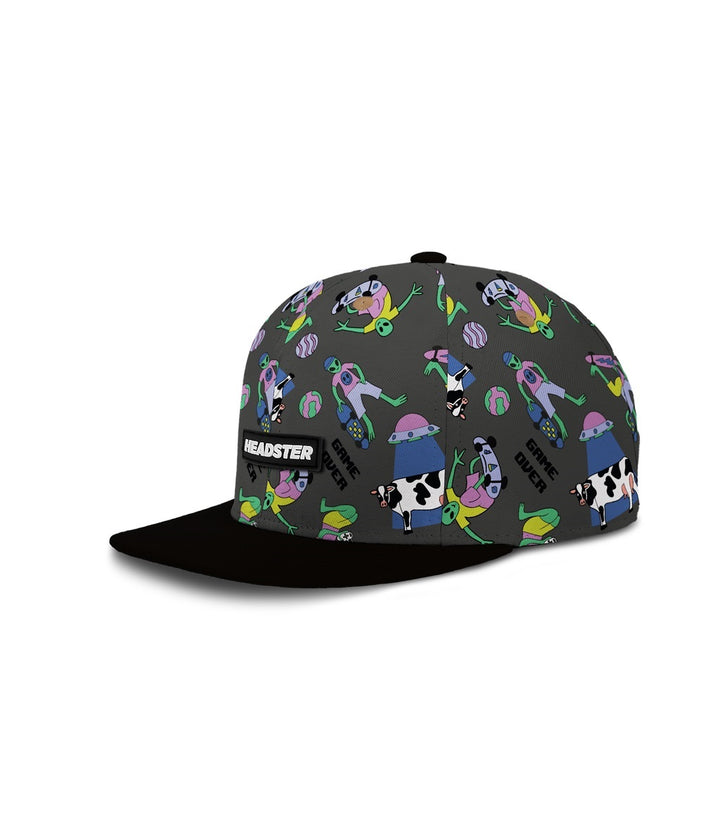 Headster Kids Alien Invasion Charcoal Snapback