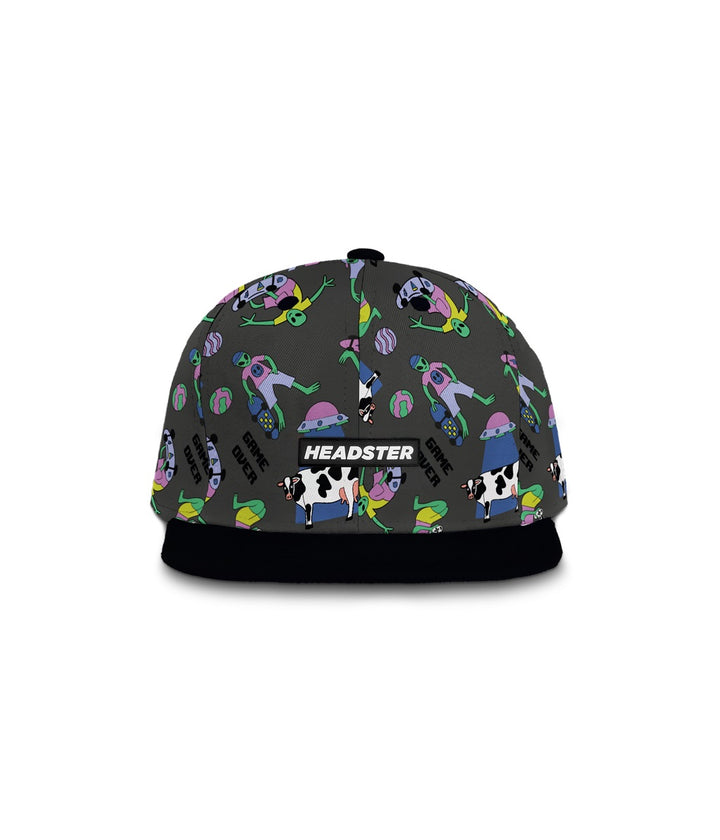 Headster Kids Alien Invasion Charcoal Snapback