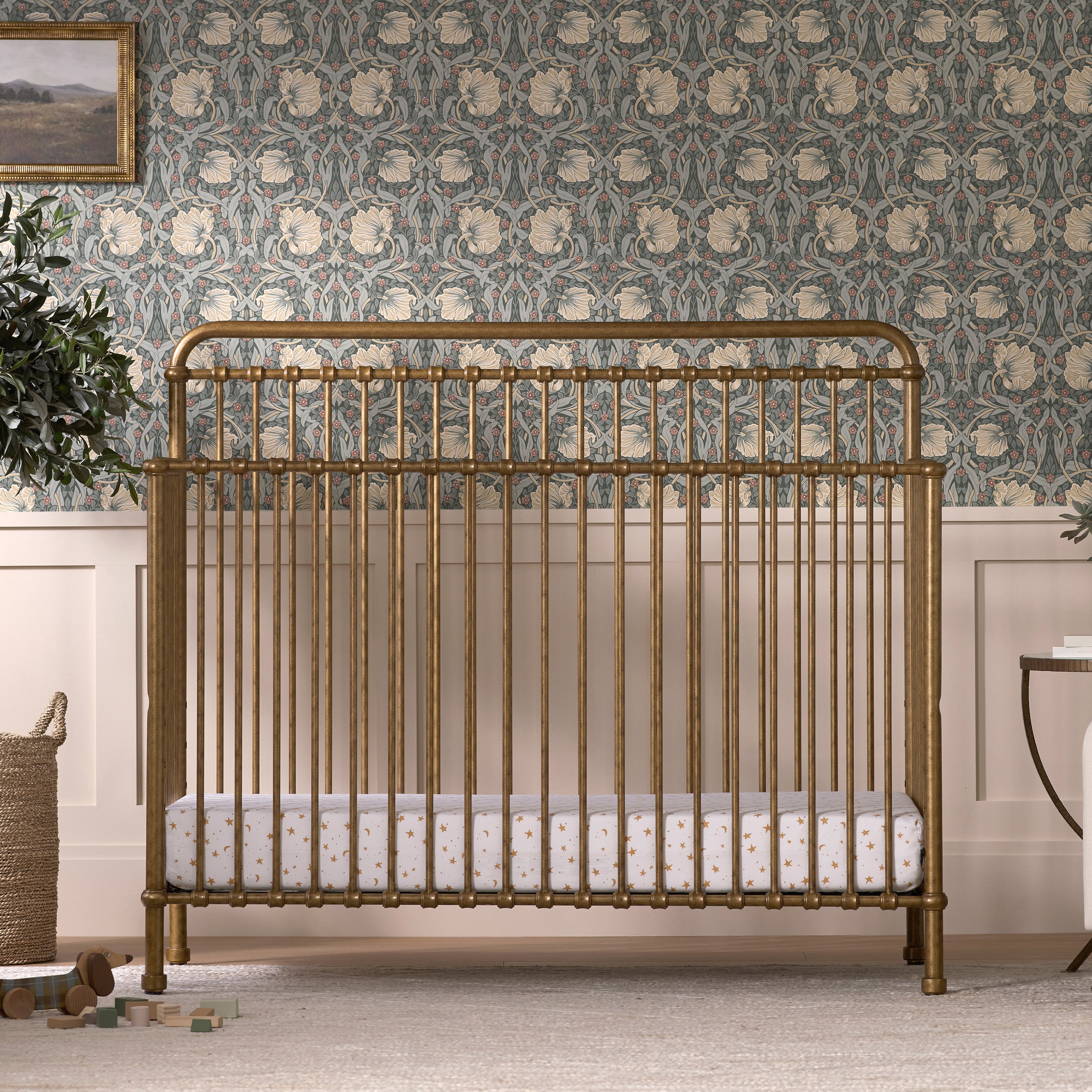 Baby crib gold hotsell