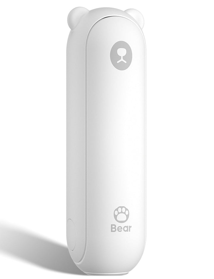 BuggyGear USB-C Rechargeable Bear Fan - White-Gear-BuggyGear-031965 WH-babyandme.ca