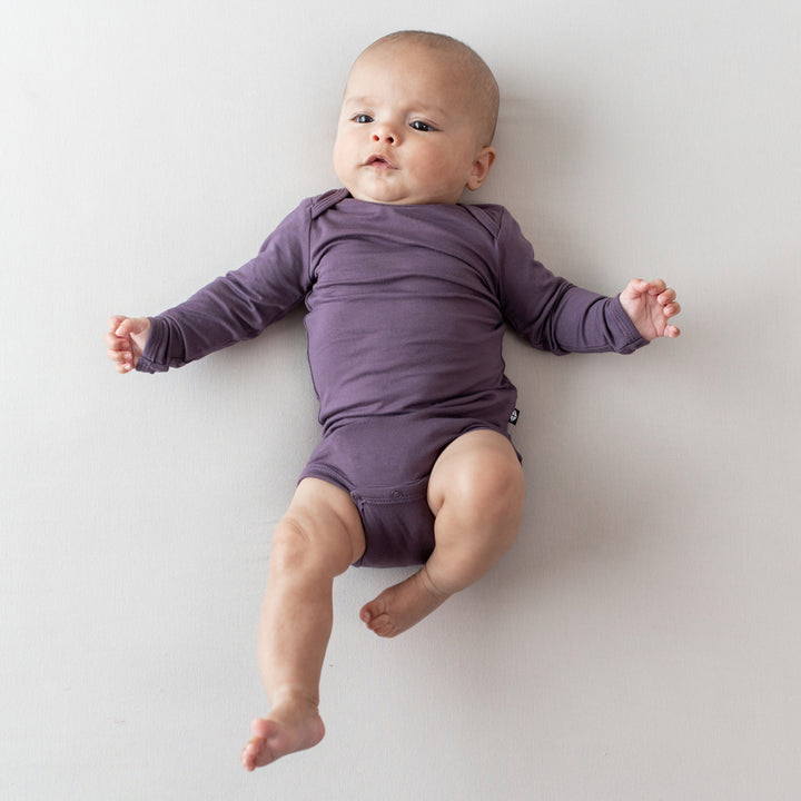 Kyte Baby Long Sleeve Bodysuit (Currant)