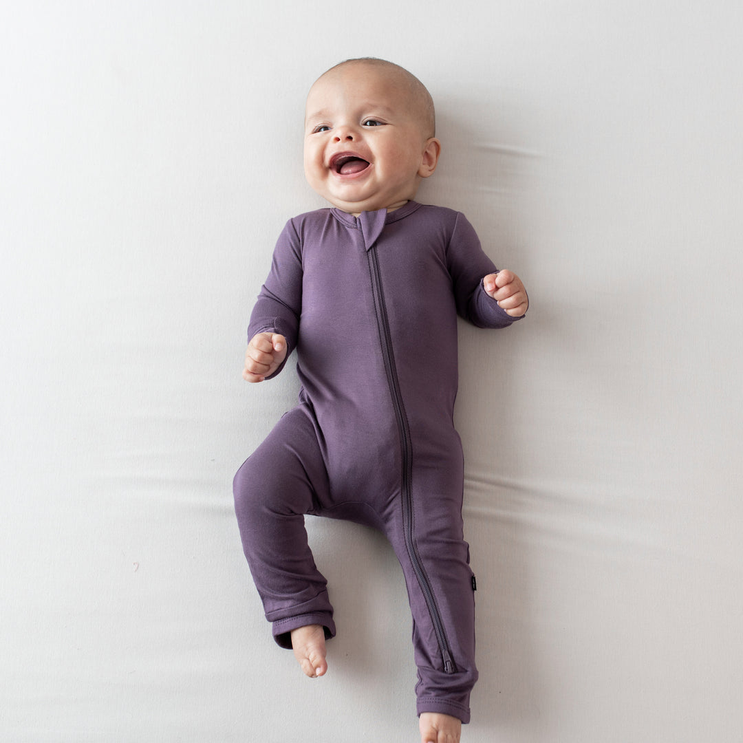 Kyte Baby Zippered Romper (Currant)