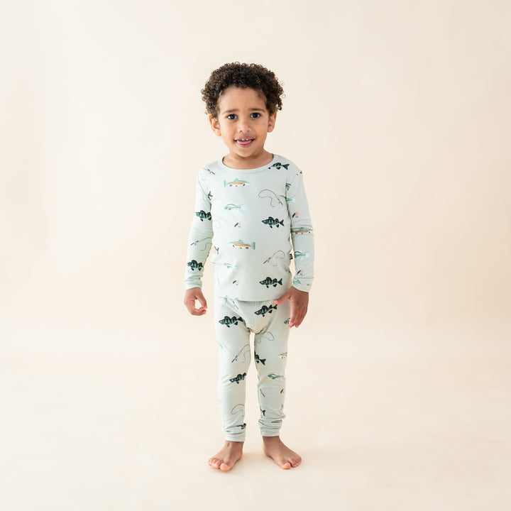 Kyte Baby Long Sleeve Pajamas (Fishing)