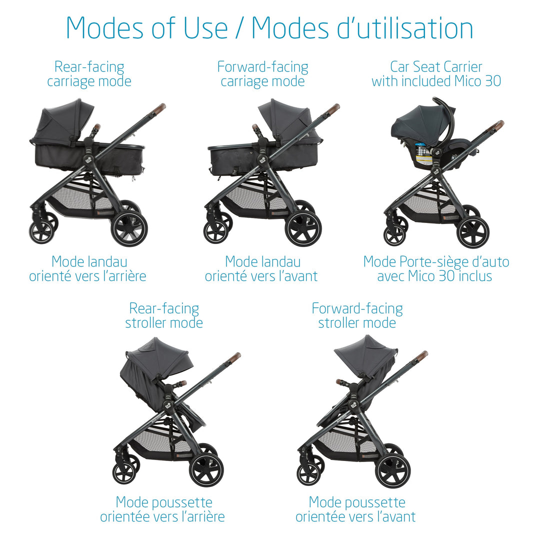 Maxi Cosi Zelia Max 5-in-1 Modular Travel System - FINAL SALE