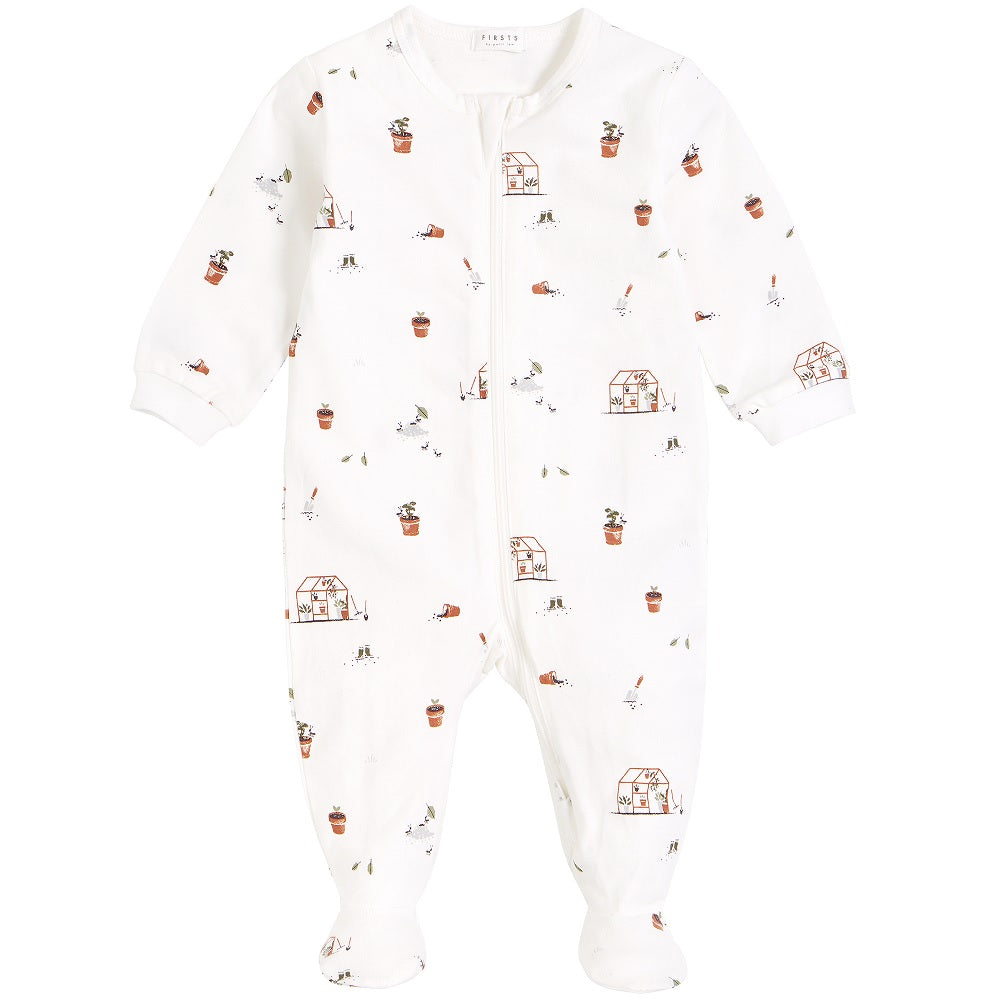 Petit Lem 24012 Footed Sleeper (Off White Greenhouse) - babyandme.ca ...