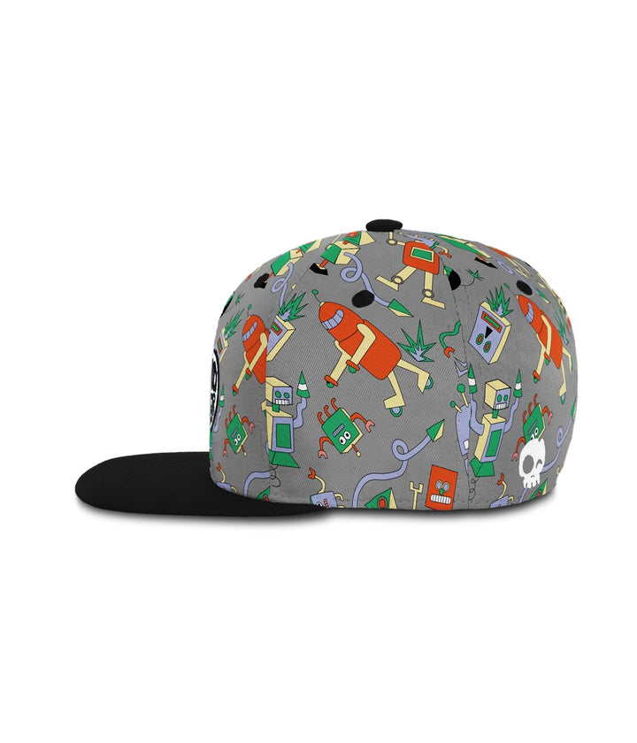 Headster Kids Robotic Chaos Grey Mix Snapback