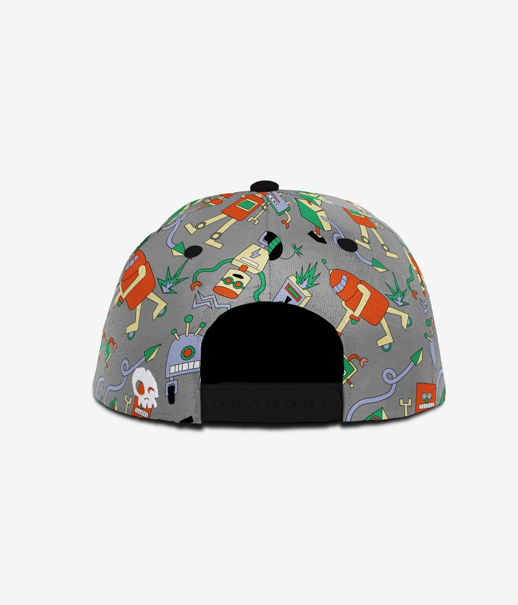 Headster Kids Robotic Chaos Grey Mix Snapback