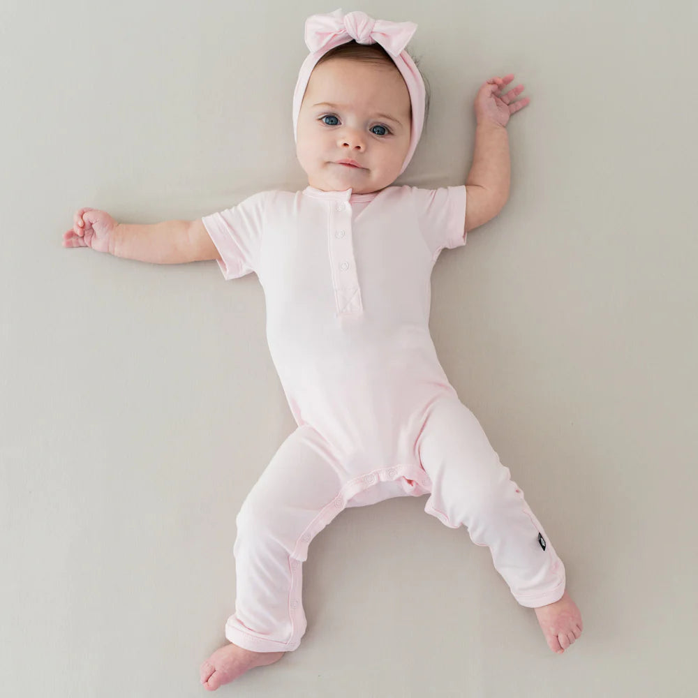 Kyte Baby Short Sleeve Romper (Sakura)