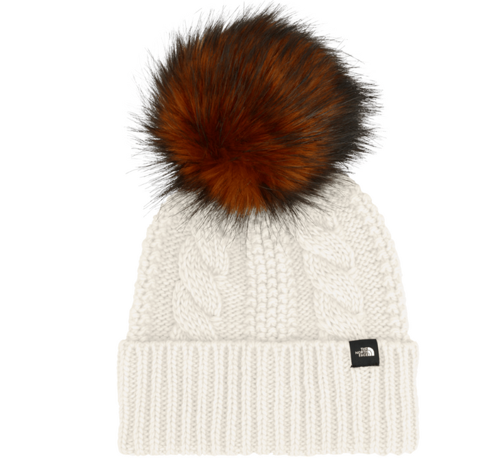 The North Face Kids Oh-Mega Fur Pom Beanie (White Dune)