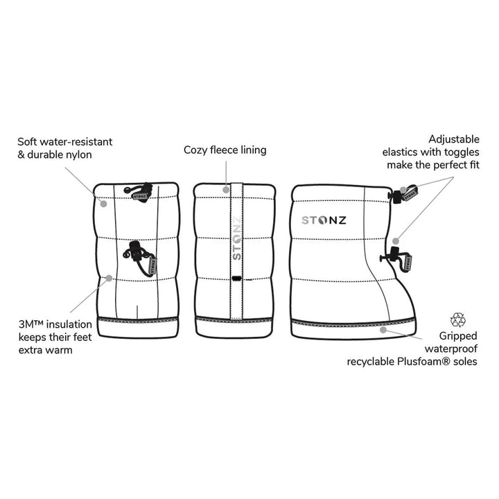 Stonz Toddler Puffer Booties (Cypress)