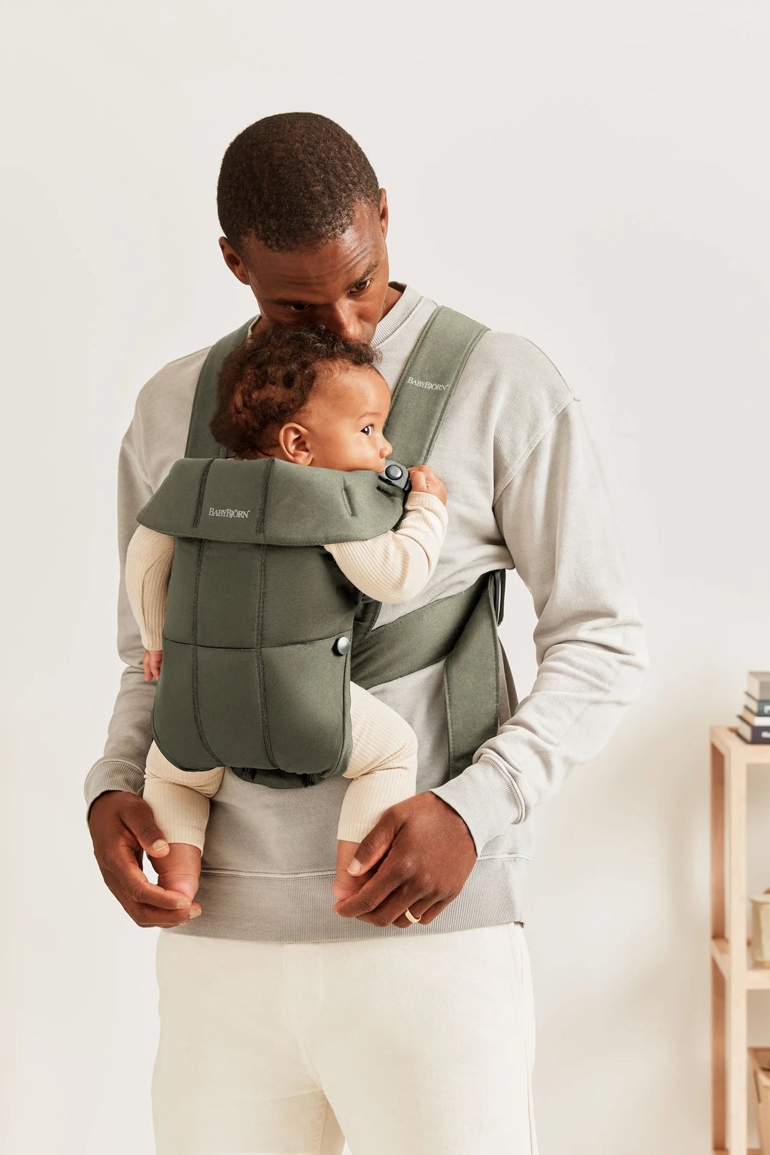 Baby Bjorn Baby Carrier Mini Woven (Dark Green)