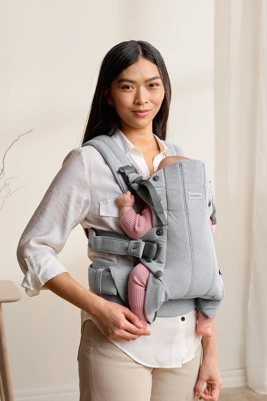 Baby Bjorn Harmony Carrier Woven Melange (Light Grey)