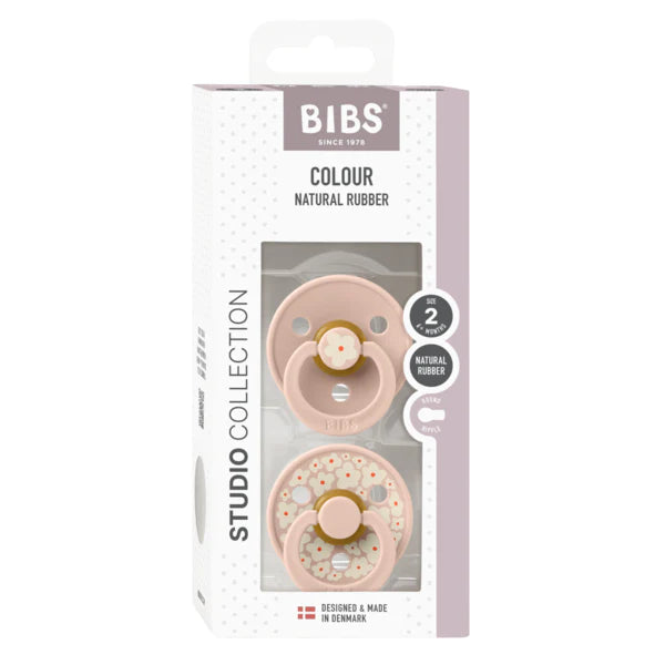 BIBS Studio Pacifier 2pk (Jasmine/Blush)