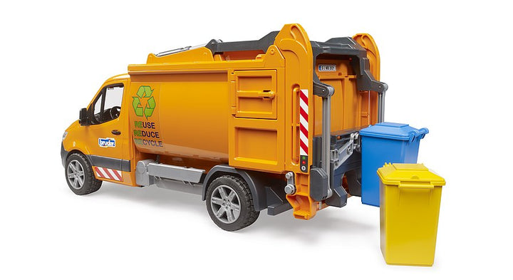 Bruder MB Sprinter Garbage Service Vehicle with Garbage Cans