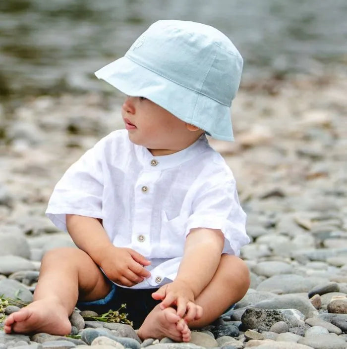 Calikids S2510 Linen Bucket Hat (Foggy Dew)