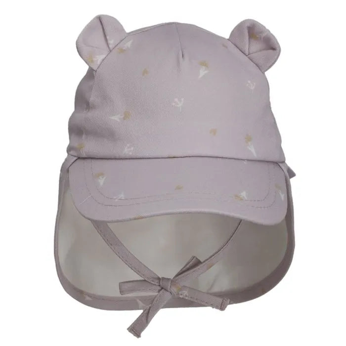 Calikids S2511 Organic Cotton Bear Hat (Orchid Print)