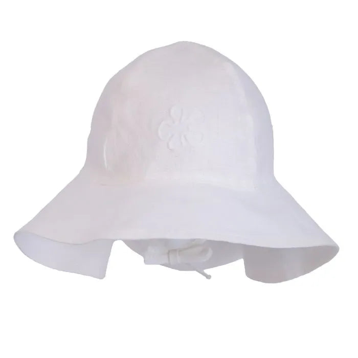 Calikids S2519 Linen Hat (White)