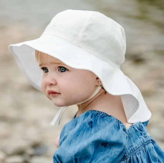 Calikids S2519 Linen Hat (White)