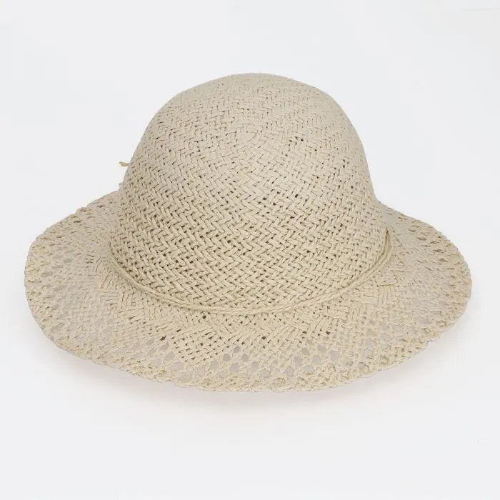 Calikids S2527 Straw Beach Hat (Sand)