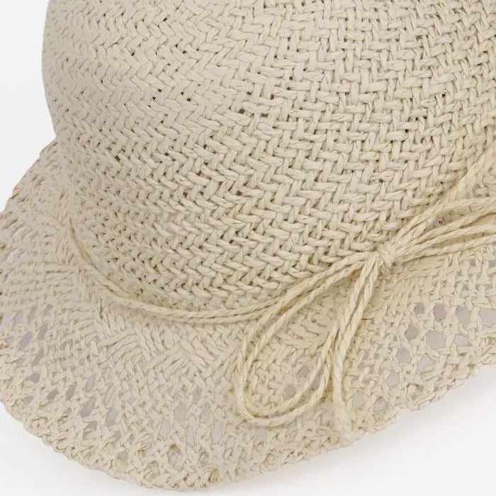 Calikids S2527 Straw Beach Hat (Sand)