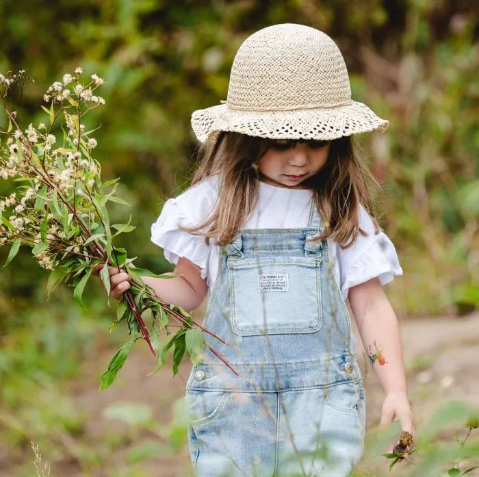 Calikids S2527 Straw Beach Hat (Sand)