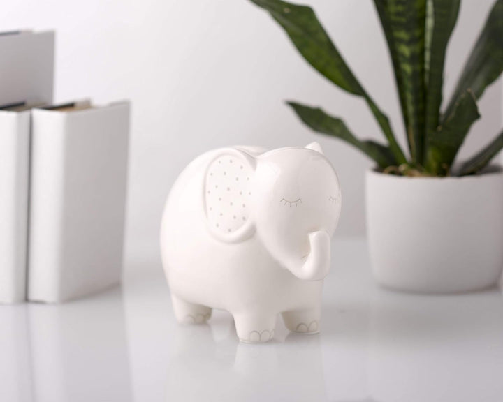 Pearhead Ceramic Piggy Bank Elephant