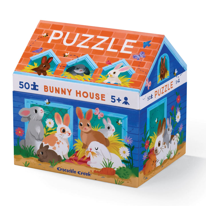 Crocodile Creek 50-Piece House Puzzle (Bunny House)