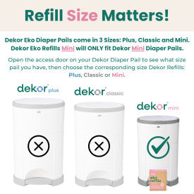 Dekor Eko Mini Diaper Pail Refills (2-Pack)