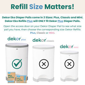 Dekor Eko Plus Diaper Pail Refills (4-Pack)