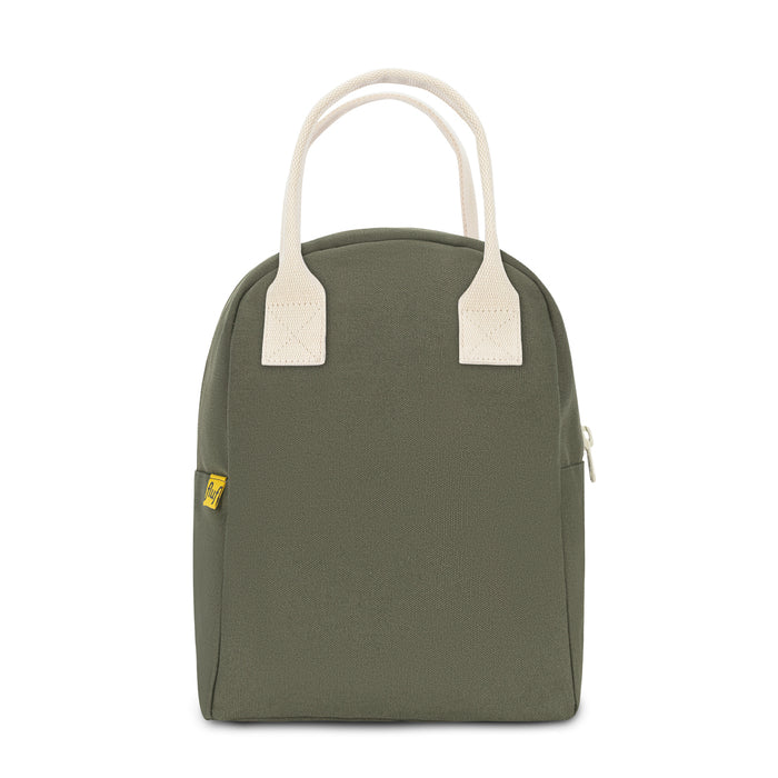 Fluf Zipper Lunch Bag (Dark Olive)