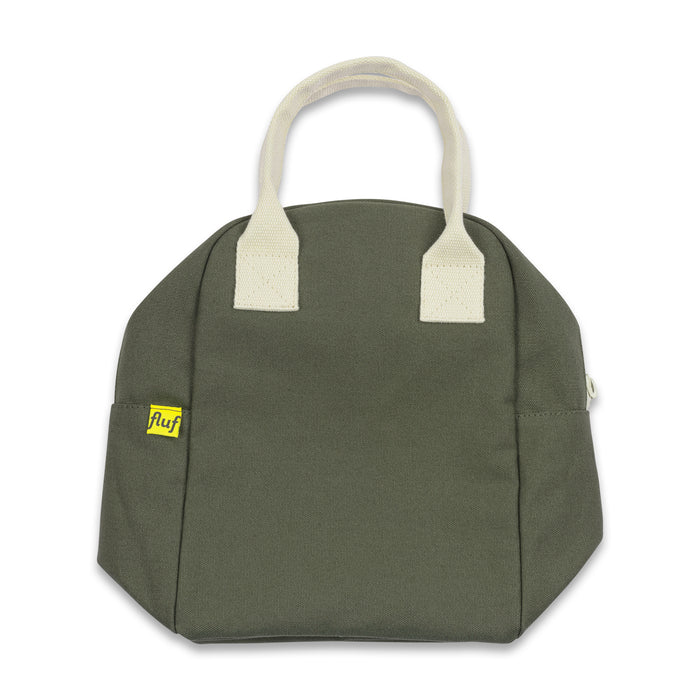 Fluf Zipper Lunch Bag (Dark Olive)