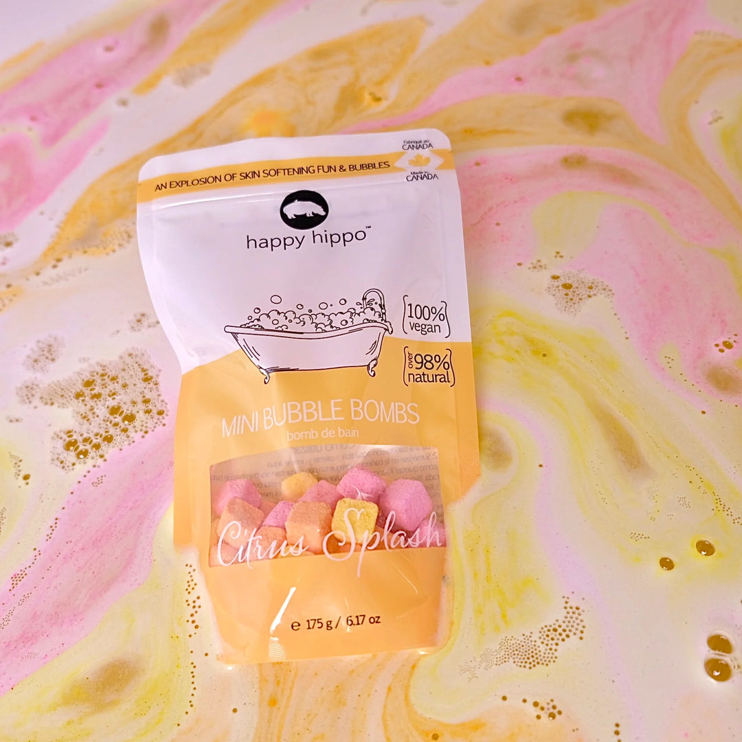 Happy Hippo Bath Co. Mini Bath Bombs (Citrus Splash)