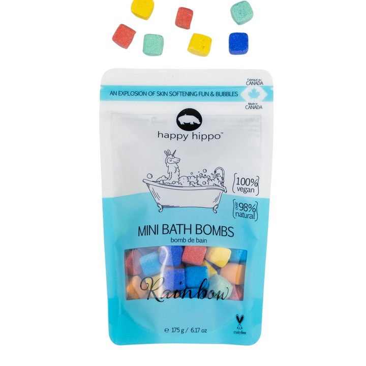 Happy Hippo Bath Co. Mini Bath Bombs (Rainbow)