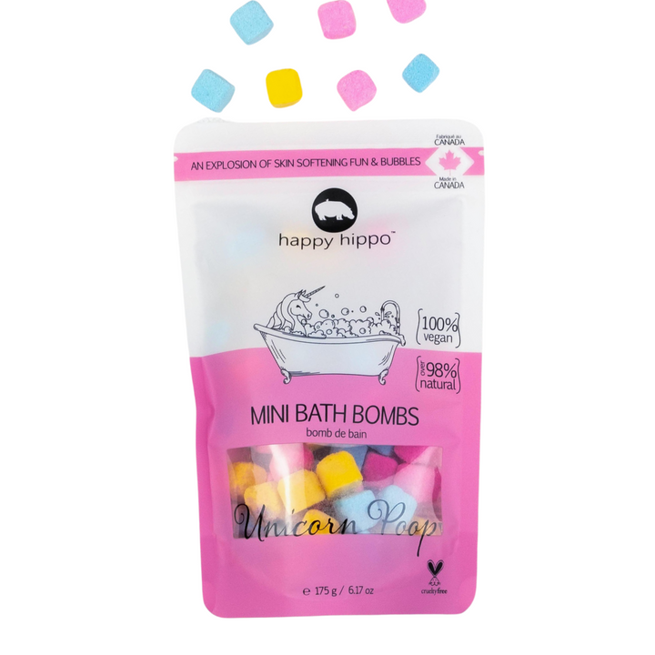 Happy Hippo Bath Co. Mini Bath Bombs (Unicorn Poop)