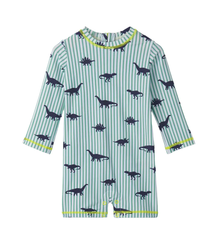 Hatley 1-Piece Rashguard (Dino Stripes)