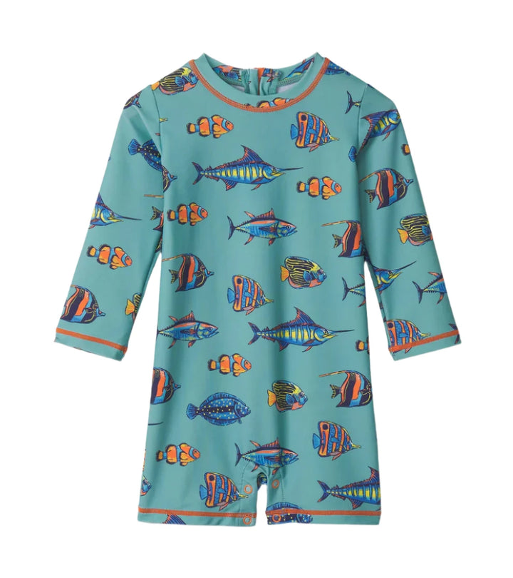 Hatley 1-Piece Rashguard (Tropical Fish)