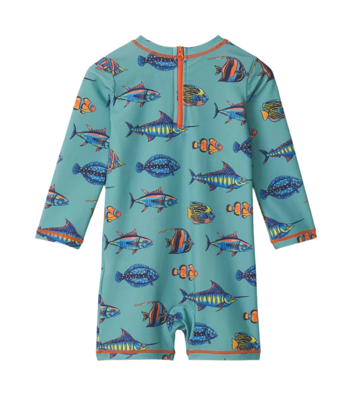 Hatley 1-Piece Rashguard (Tropical Fish)