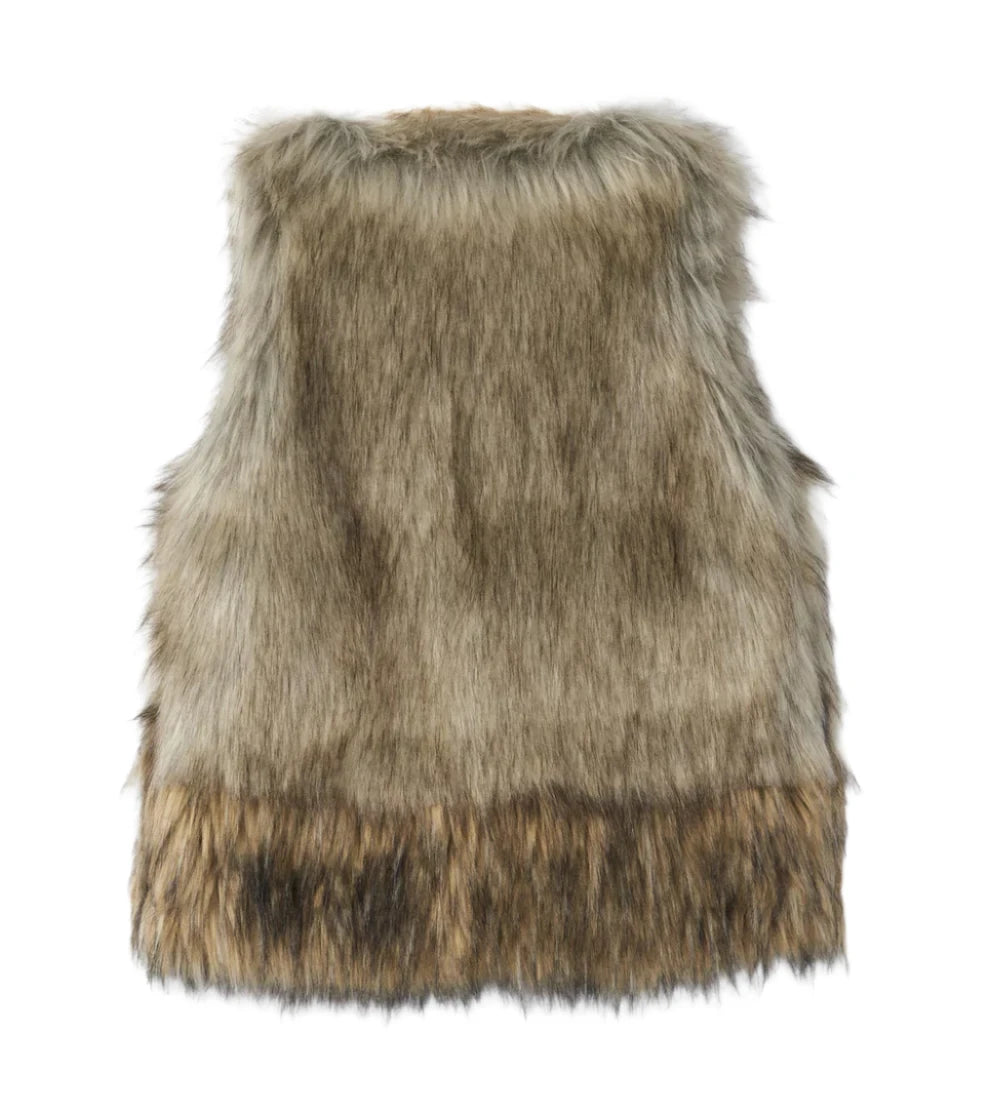 Hatley Faux Fur Vest (Brown) - FINAL SALE