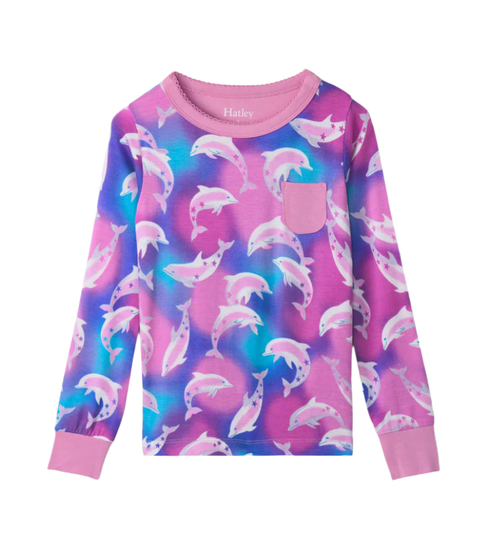 Hatley Pajama Set (Airbrush Dolphins)