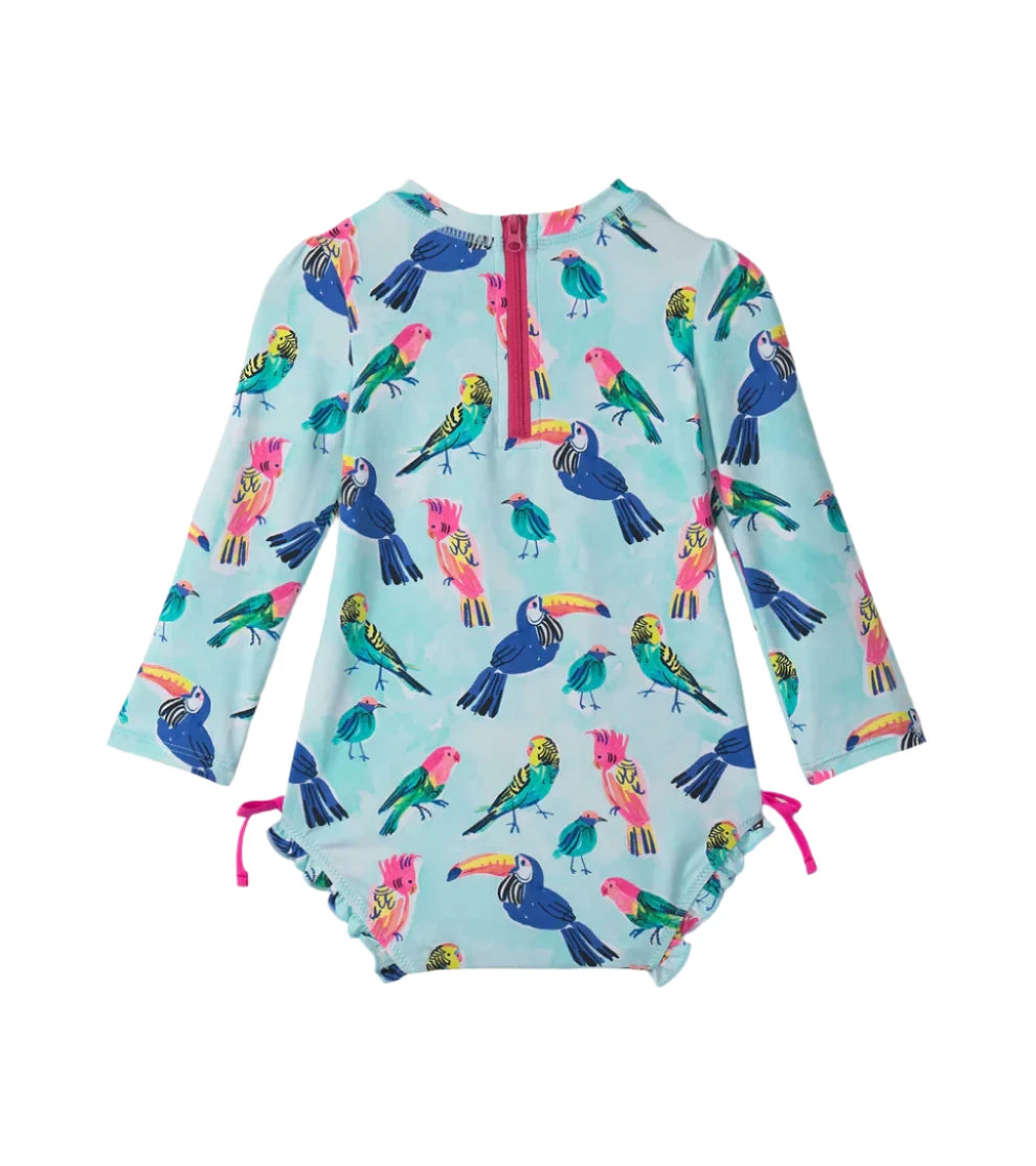 Hatley Rashguard Swimsuit (Tropical Bird)