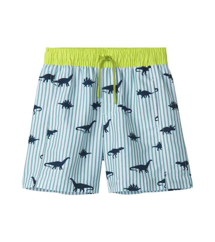 Hatley Swim Trunks (Dino Stripes)